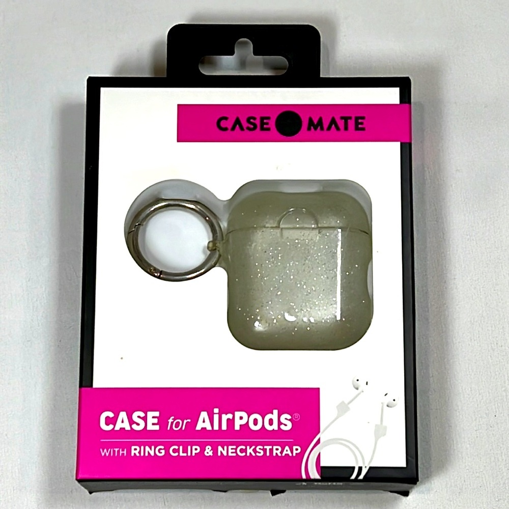Excellent condition Case Mate AirPods Case with Ring Clip & Neck-strap